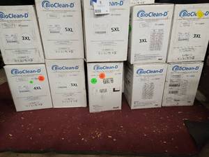 10 Cases of Ansell BioClean-D Sterile Disposable Drop Down Garment With Hood S-BDSH (Sizes S, M, L, XL, 2XL, 3XL, 4XL, 5XL)  Valued at $2,500
