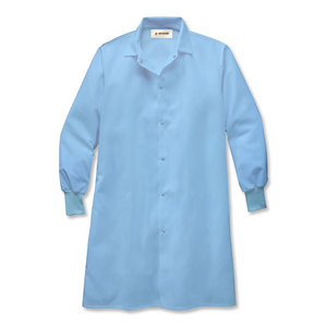 (16) 36 x 30 Charcoal Pants, (1) Large Blue Lab Coat