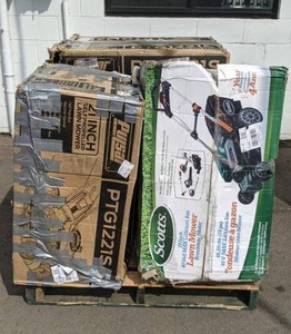 lot 910 image: Pallet Scotts Electric Mower, Pulsar, Truette Plus, and More
