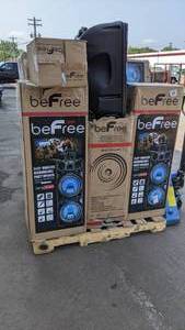 lot 908 image: Pallet beFree Bluetooth Speakers and Portable Speaker