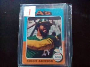 1975 Topps Reggie Jackson Card...