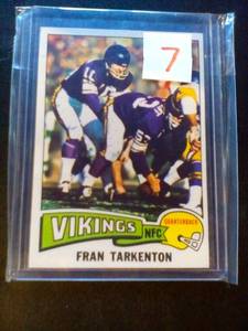 1975 Topps Fran Tarkenton Cards...