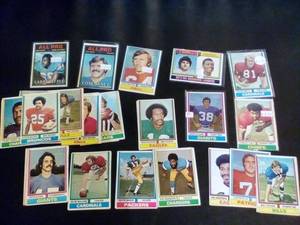(40) 1974 Topps Football Cards...