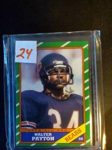 1986 Topps Walter Payton Card...