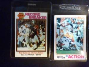 1978 & 1982 Walter Payton Topps Car...