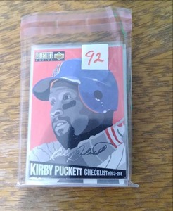 Kirby Puckett Cards...