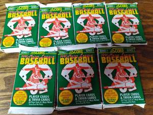 1991 Score Baseball Packs (7) Unop...
