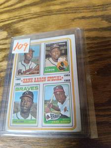 1974 Topps Hank Aaron Card...