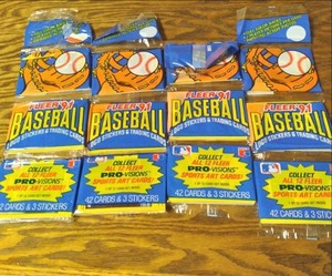 1991 Fleer Baseball Rack Packs (4) ...