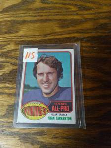 1976 Topps Fran Tarkenton Card...