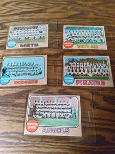(5) 1968 Topps Team Cards...
