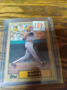1987 Topps Barry Bonds Rookie Card...