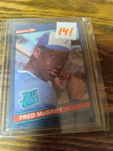 1986 Donruss Fred McGriff Rookie Ca...