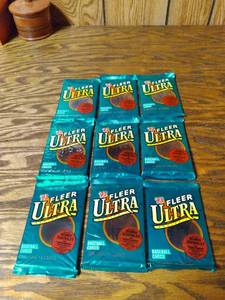 (9) 1993 Ultra Baseball Cards Unop...