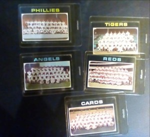 (5) 1971 Topps Team Baseball Cards...