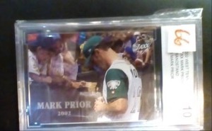 Mark Prior Rookie Card Graded 10...
