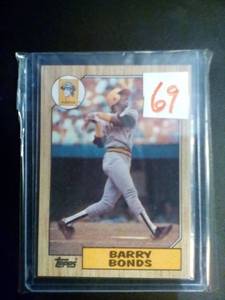 1987 Topps Barry Bonds Rookie Cards...