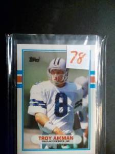 1989 Topps Troy Aikman Rookie Card...