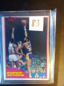 1981 Topps Kareem Abdul Jabbar Card...
