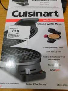 lot 29 image: Cuisinart Round Waffle Maker