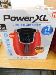 lot 111 image: PowerXL Vortex Air Fryer 5-Qt. - Red