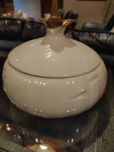 Vintage Onion Lidded Dish