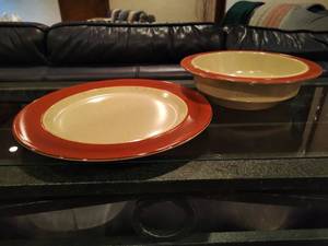 Vintage Bowl and Plate Set