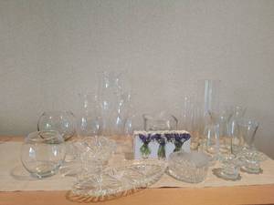 Collection of glassware