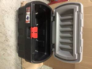 Rubbermaid 35 Gal. Action Packer Storage Bin Customer Returns See Pictures