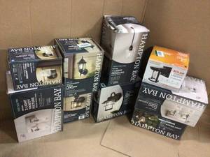 MIX LOT HAMPTON BAY LIGHTS Various Models and Condiitions Customer Returns See Pictures&nbsp