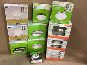 MIX LOT OF CEILING LIGHTS Various Models and Conditions Customer Returns See Pictures