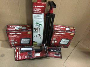MIX LOT OF HUSKY WORK LIGHTS Various Models and Conditions Customer Returns See Pictures