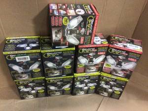 BEYOND BRIGHT 3500 Lumens 11.5 in. Single Pole Occupancy LED Flush Mount Garage Light Customer Returns See Pictures