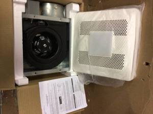 Panasonic WhisperThin Pick-A-Flow 80 or 100 CFM Exhaust Fan with LED Light Low Profile Ceiling or Wall and 4 in. Oval Duct Adapter Customer Returns See Pictures