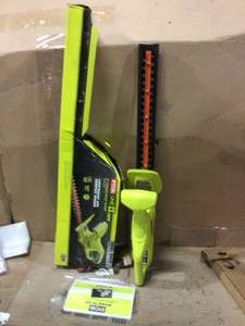 RYOBI ONE 18V 18 in. Cordless Battery Hedge Trimmer (Tool Only) Customer Returns See Pictures