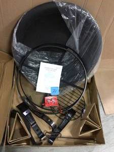 Hampton Bay Ashcraft 30 in. Steel Round Fire Pit Customer Returns See Pictures