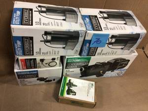 Everbilt 13 HP Automatic Utility Pump Customer Returns See Pictures