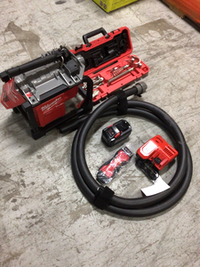 M18 FUEL Cordless Drain Cleaning Sewer Sectional Machine Kit with 78 in. Cable with Attachments by Milwaukee You Recieve what is in Photos See Pictures