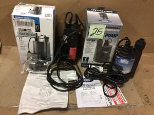 14 HP Submersible Thermoplastic Utility Pump Customer Returns See Pictures