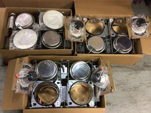 LT 6 in. New Construction IC Housing and Dimmable White Integrated LED Recessed Ceiling Light Retrofit Kit (4-Pack) Customer Returns See Pictures