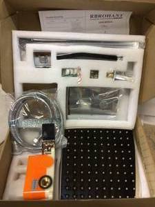 Wall Mounted Bathroom Chrome Rain Shower Head System RB0710 Customer Returns See Pictures