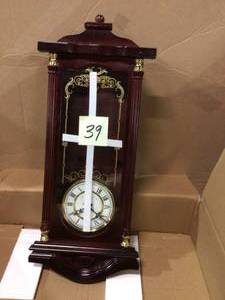 European Wood Cherry Wall Clock Customer Returns See Pictures