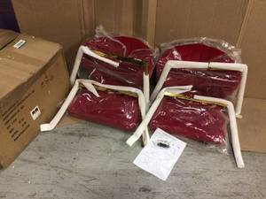 Milia Red Tufted Dining Chair (Set of 2) Customer Returns See Pictures