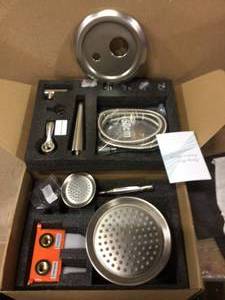 2-Handle 2-Spray of Rain Shower Faucet 8 in. Round Shower Head with Handheld Kit in Brushed Nickel (Valve Included) Customer Returns See Pictures