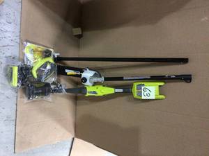 RYOBI 40V 10 in. Cordless Battery Pole Saw with 2.6 Ah Battery and Charger Customer Returns See Pictures