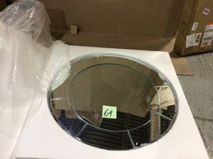 Oversized Black and Bronze Metal Wall Clock Customer Returns See Pictures