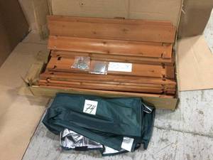 Octagon 6.5 ft. x 7 ft. Sandbox Kit with Cover Customer Returns See Pictures