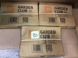 The Home Depot 30 Gal. Paper Lawn and Leaf Bags - 5 Pack Customer Returns See Pictures