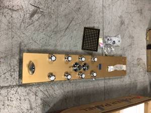 52 in. 8-Jet Shower Panel System in Gold Tempered Glass with Rainfall Shower Head, LED Display, Handshower and Tub Spout by AKDY