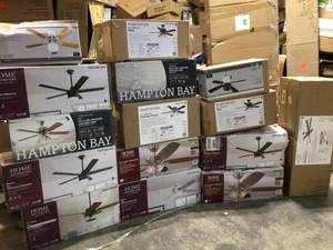Mixed lot of home ceiling fans (various conditions, models and sizes) review pictures